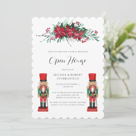 Invitation Noël Jouet Nutcracker Open House (Debout devant)