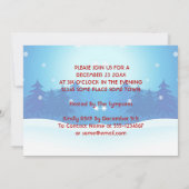 Invitation Noël Joyeux Anniversaire Jésus Comics Style Drôle (Dos)