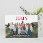 Invitation Noël joyeux et gai (Debout devant)