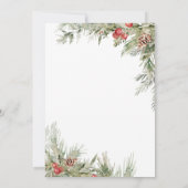 Invitation Noël Joyeux petit Baby shower (Dos)