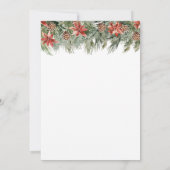 Invitation Noël Joyeux Petite Fête des mariées (Dos)