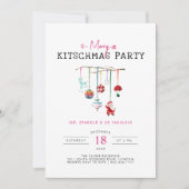 Invitation Noël kitsch | Fête de vacances Retro (Devant)
