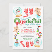 Invitation Noël le plus ONEDERFUL Premier anniversaire (Devant)