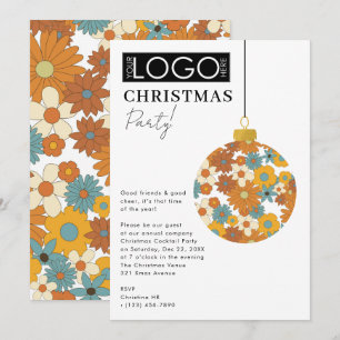 Invitation Noël Logo de l'entreprise Fête Prépa Ornement Xmas