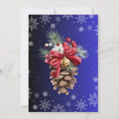 Invitation Noël Mariage de Noël Enregistrer la date (Dos)