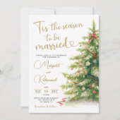 Invitation Noël Mariage Fête Mariage d'hiver (Devant)