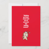 Invitation Noël Meow personnalisable (Dos)
