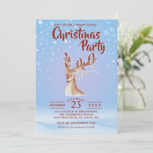 Invitation Noël minimaliste (Debout devant)