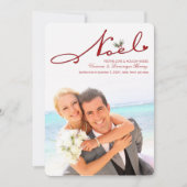 Invitation Noel Mistletoe Premier Mariage de Noël Photo (Devant)