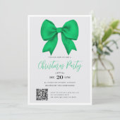 Invitation Noël Moderne Arc Vert Fête de Noël (Debout devant)