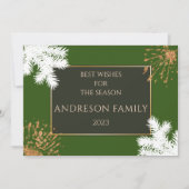 Invitation NOËL moderne festif TÉLÉCHARGER Snowy (Devant)