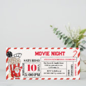 Invitation Noël Movie Nuit Anniversaire Billet fête (Debout devant)
