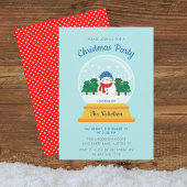 INVITATION NOËL NEIGE GLOBE