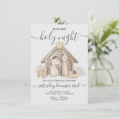 Invitation Noël Neutre Neutre Boho (Debout devant)