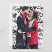 Invitation Noel Noël photo hiver personnalisé (Dos)