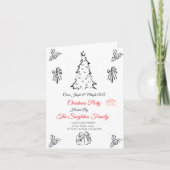 Invitation Noël non photo sifflant (Devant)