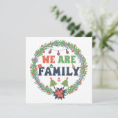 Invitation Noël "Nous sommes la famille" (Debout devant)