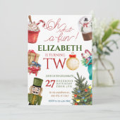 Invitation Noël Oh What Fun 2e anniversaire (Debout devant)