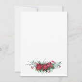 Invitation Noel Open House Poinsettia Toy Nutcracker (Dos)