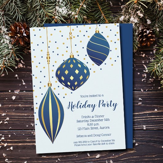 Invitation Noël Ornements Fête Fête