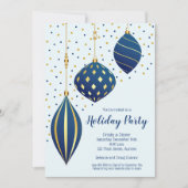 Invitation Noël Ornements Fête Fête (Devant)