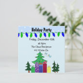 Invitation Noël ou Fête de Fêtes (Debout devant)