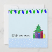 Invitation Noël ou Fête de Fêtes (Dos)