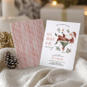 Invitation Noël Party Santa Martini