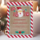 Invitation Noël Peppermint Noël Noël