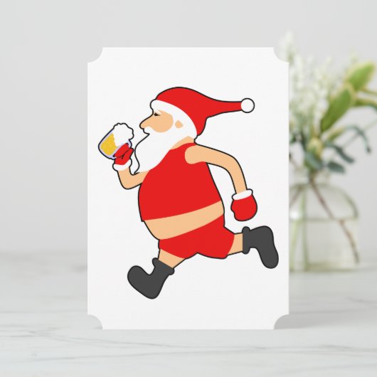 Invitation Noël père Noël (Debout devant)