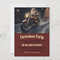Noël Père Noël à moto