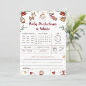 Invitation Noël Père Noël Baby Predictions Jeu de conseil (Debout devant)