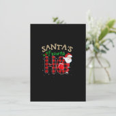 Invitation Noël Père Noël Favori Ho Xmas Pajama Funny Na (Debout devant)