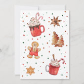 Invitation Noël Père Noël Reindeer ce 1er anniversaire amusan (Dos)