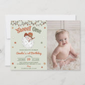 Invitation Noël Père Noël Sweet fête d'anniversaire Photo (Devant)