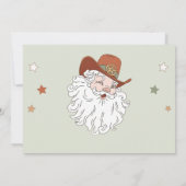 Invitation Noël Père Noël Sweet fête d'anniversaire Photo (Dos)