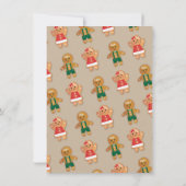 Invitation Noël petit Baby shower mobile Cookie (Dos)