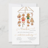Invitation Noël petit Baby shower mobile Cookie (Devant)