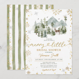Invitation Noël Petite Fête de Mariage Aventureuse