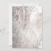 Invitation Noël Pine Arbre Neige Entreprise Noël (Dos)