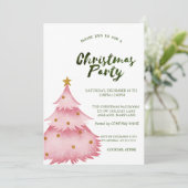 Invitation Noël Pink Pier Noël Compagnie Parti (Debout devant)