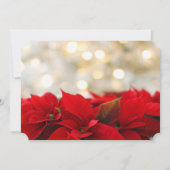 Invitation Noël Poinsettia, Fête de Noël d'entreprise (Dos)