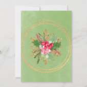 Invitation Noel Poinsettia Gold Brunch & Bubbly (Dos)