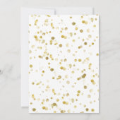 Invitation Noël Poinsettia Unicorne avec Green Font Party (Dos)