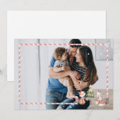 Invitation Noël postal personnalisé (Devant / Derrière)
