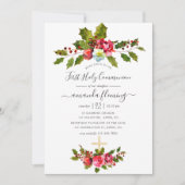 Invitation Noël Première communion sainte (Devant)