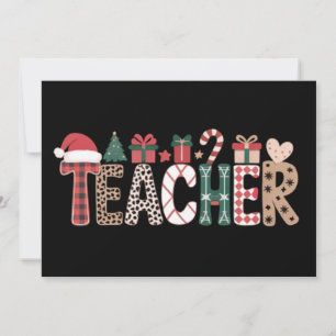 Invitation Noël Professeur Vie Enseigner Amour Inspirant