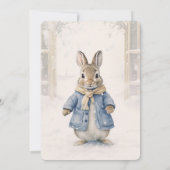 Invitation Noël Rabbit Peter Classic Anniversaire (Dos)