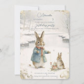 Invitation Noël Rabbit Peter Classic Anniversaire (Devant)