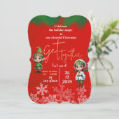 Invitation Noël, rassemblement (Debout devant)